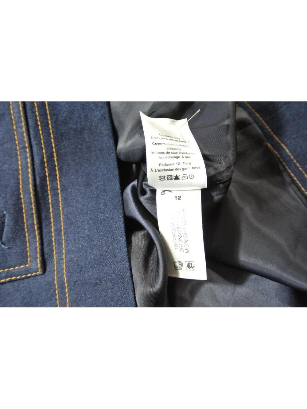 NEW, Veronica Beard Barrington Denim Embellished Jacket Sz 12 #SJ2300 - Picture 9 of 11